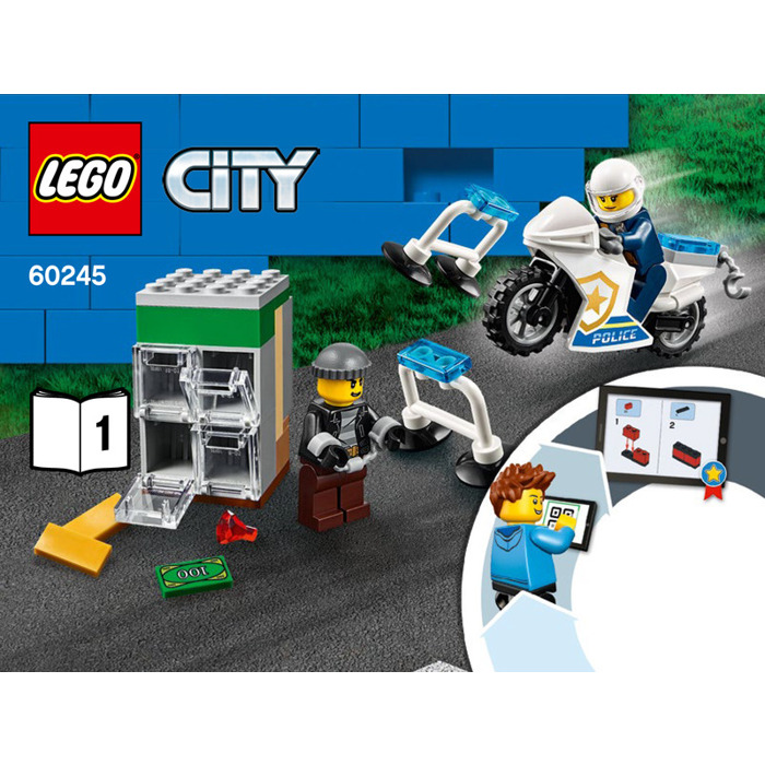 lego police truck instructions