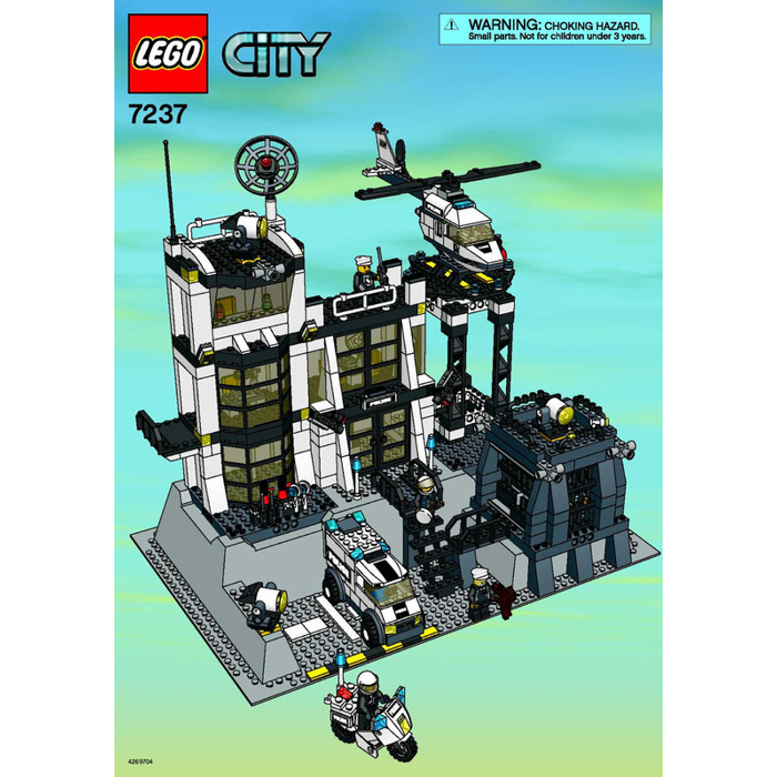 LEGO Police Station Set (with Light Up Minifigure) 7237-1 Instructions | - Marketplace