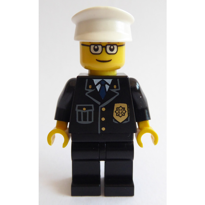 LEGO City Town Police Officer Minifigure with Gold Badge Pattern 