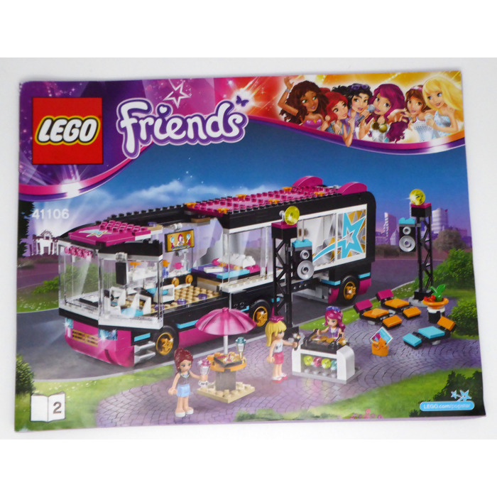 lego friends pop star tour bus 41106 instructions