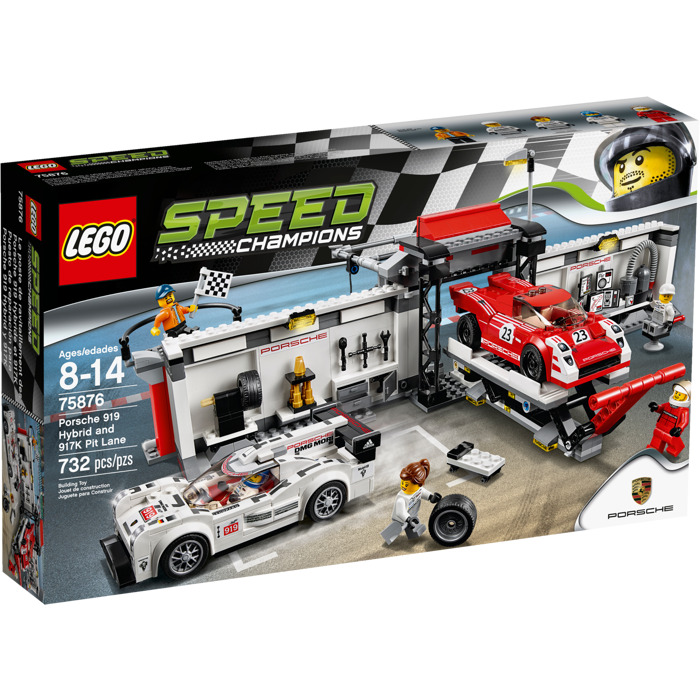 LEGO Porsche 919 Hybrid and 917K Pit Lane Set 75876 Packaging Set ...