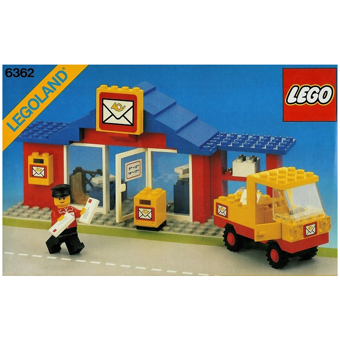1982 Custom Precut Aufkleber/Sticker passend für LEGO® 6362 Town Post Office 