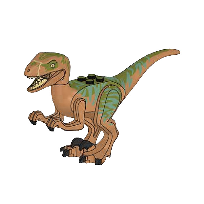 Lego Small Raptor LEGO Raptor with Olive Green Top and Sand Green Markings | Brick Owl