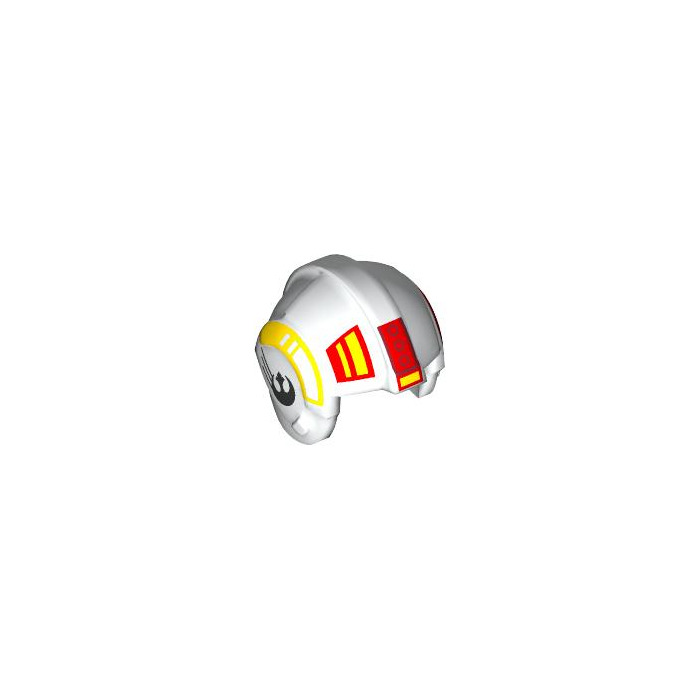 LEGO Rebel Pilot Helmet with Black Rebel Alliance Symbol with Red and ...