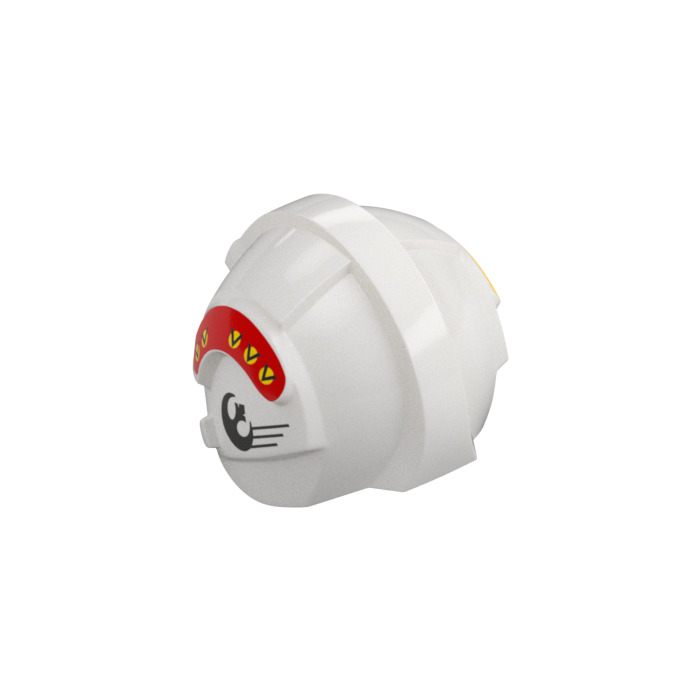 LEGO Rebel Pilot Helmet with Black Rebel Alliance Symbol with Red and ...