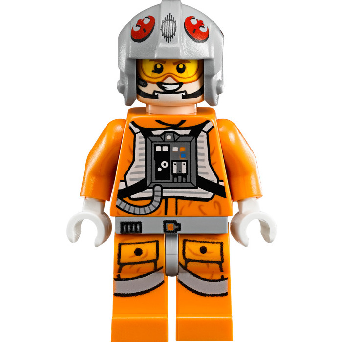 Lego Star Wars Minifigure Rebel Pilot Luke Skywalker Lightsaber 4500 Snowspeeder 