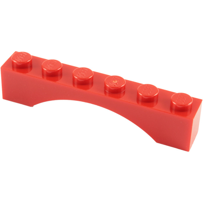 Bogen,Brücke-Rundbogen Lego--3455 1 x 6 x 1 Grau/OldGray 2 Stück