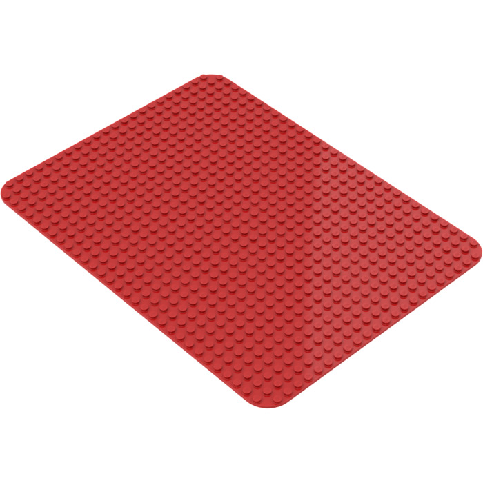 LEGO DUPLO RED Base Plate Large 15x15 24x 24 Pegs + Mini Green Baseplate  Mat