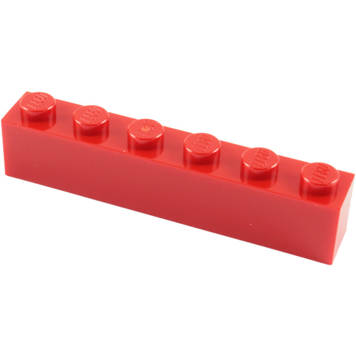 5 #3009 LEGO  LOT  RED  BRICK  1X6   THICK  TALL     LOT OF 