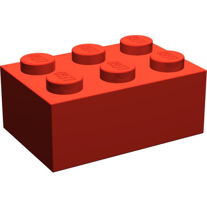 LEGO rouge Brique 2 x 3 (3002)