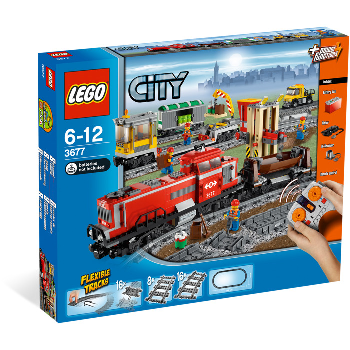 lego city cargo train set