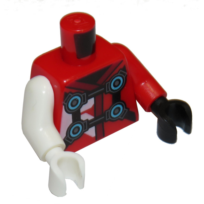 LEGO Red Digi Kai Minifig Torso (76382) | Brick Owl - LEGO Marketplace