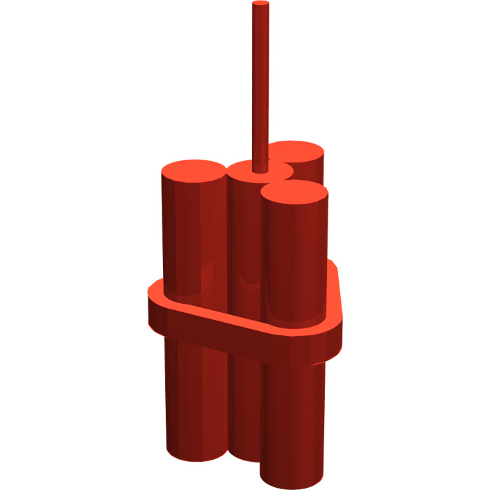 Lego 64728-4x Explosifs Rouge Minifig utensil dynamite sticks Red NEW 