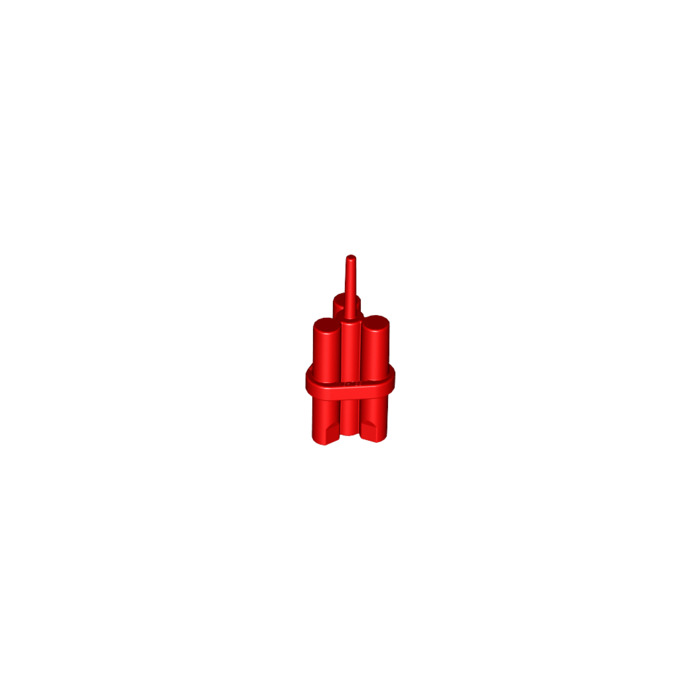 Red Minifig utensil dynamite sticks Rouge NEW Lego 64728-4x Explosifs 