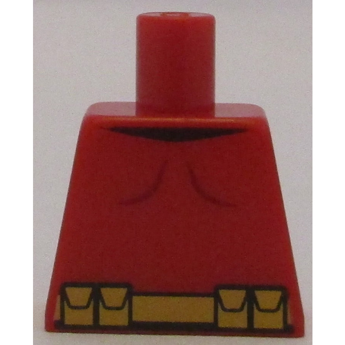 LEGO Red Minifig Torso without Arms with Decoration | Brick Owl - LEGO ...