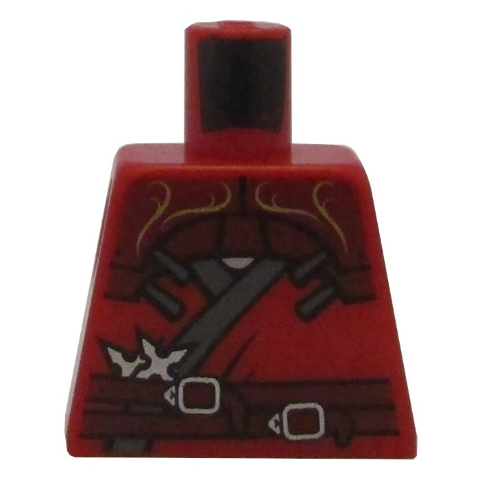 LEGO Red Minifig Torso without Arms with Kai ZX (973) | Brick Owl