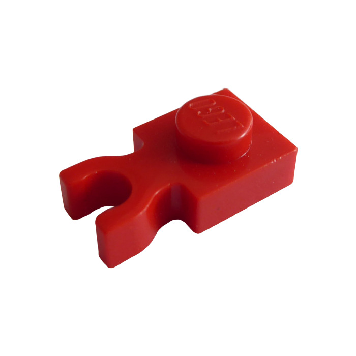 2048 Lego PLATE 1x1 with Clip Red 6 Piece 