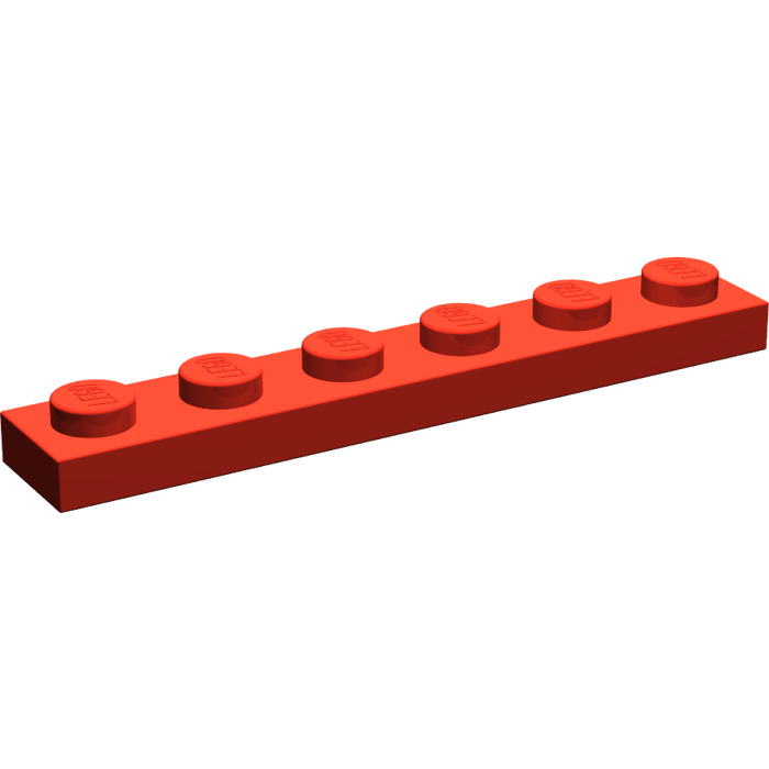NEW RED 1x6 Plate Brick 15 Pieces Per Order LEGO 3666 