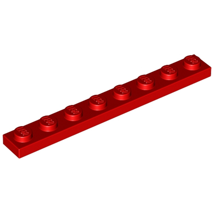 346021 Brick 3460 10x LEGO NEW 1x8 Red Plate