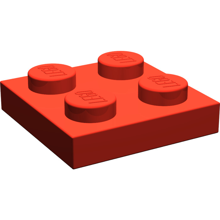 Lego 10x Platte 2x2 Rot Red Plate 3022 94148 Neuware New 