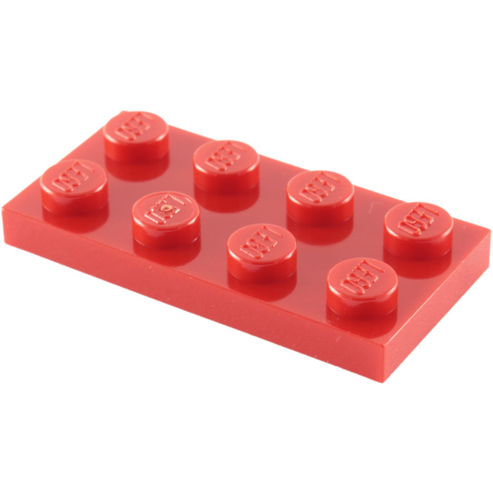 Lego 50x Platte 2x4 rot 3020 Neu rote Platten red plate plates New 