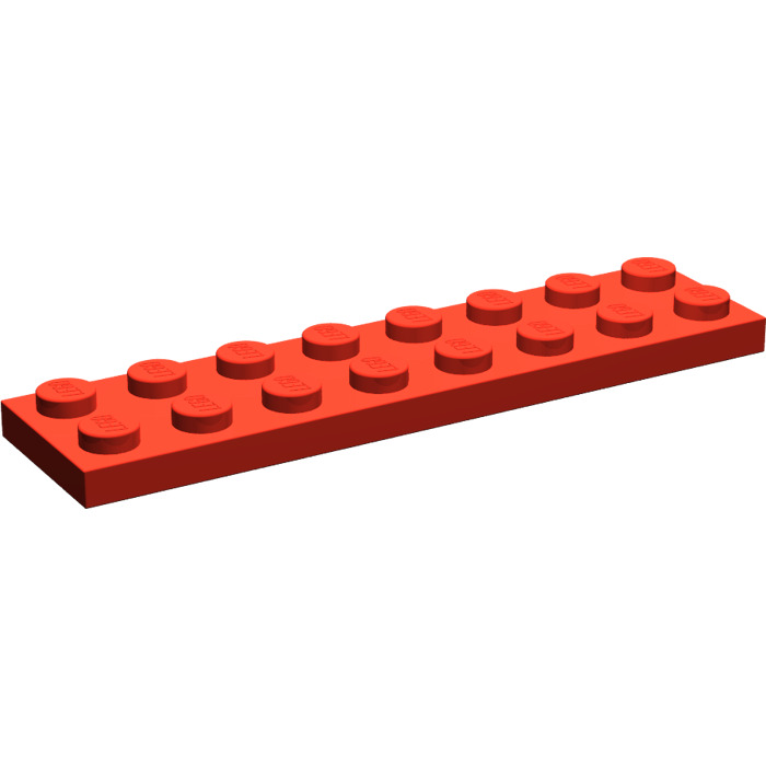 Lego Part 3034 2x8 Flat Red X8 