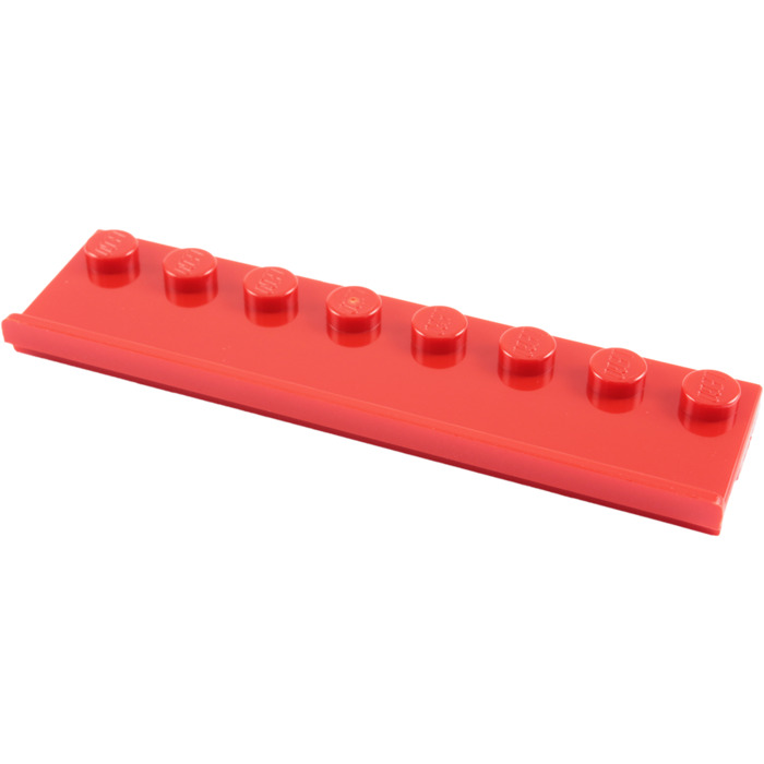 LEGO ® 2 x plaque 1x8 avec rail de guidage NEUF-Gris clair NEUF 30586