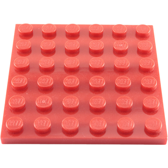 Lego 8 plates rouges set 60112 75875 70319 8 red plates 1 x 6 