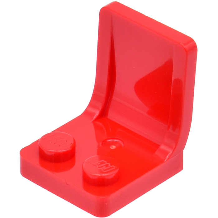 Lego 5 Minifigure Seat Car Vehicle Seat Chair 2x2 footprint Red White Red Brown 