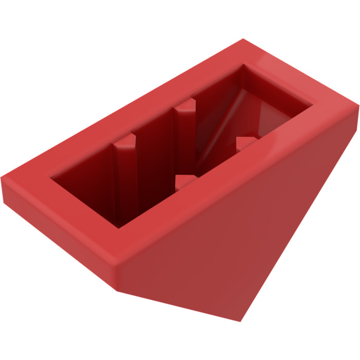 Lego Red Slope X Double With Inside Stud Holder