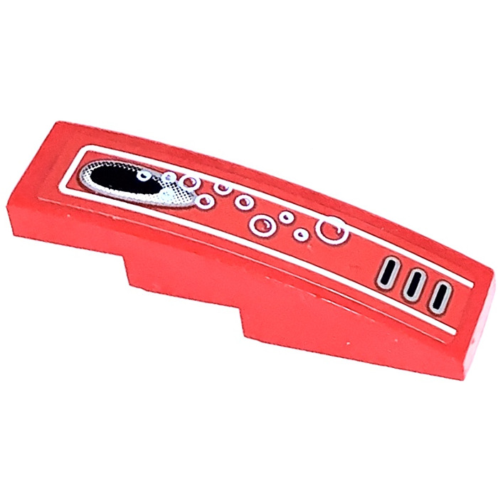 Lego Red Slope X Curved With Vent And Bubbles Sticker Brick Owl Lego Marketplace