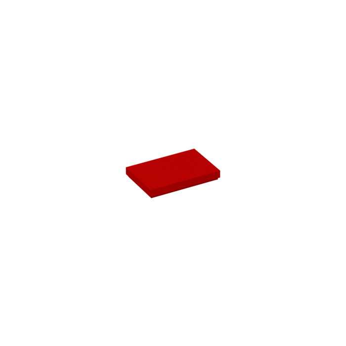 Lego 2 Red 2x3 Finishing Tile NEW 