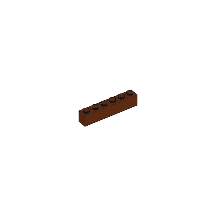 LEGO 10 x Basisstein rotbraun Reddish Brown Basic Brick 1x6 3009 4211193 