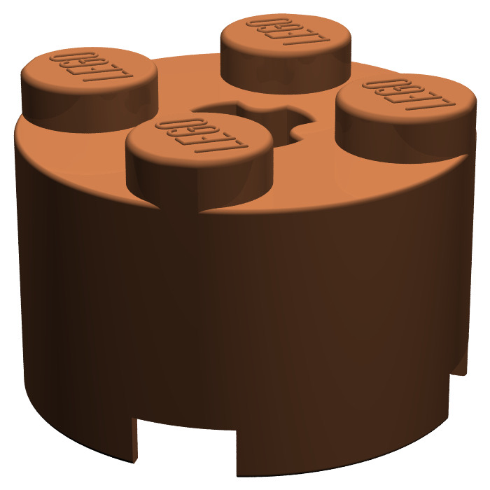 ID 3941 ☀️100x NEW LEGO 2x2 REDDISH BROWN ROUND Bricks BULK Parts 