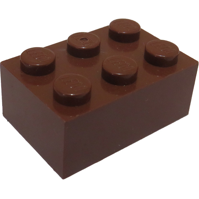 Lego 10 Reddish Brown 2x3 brick block NEW