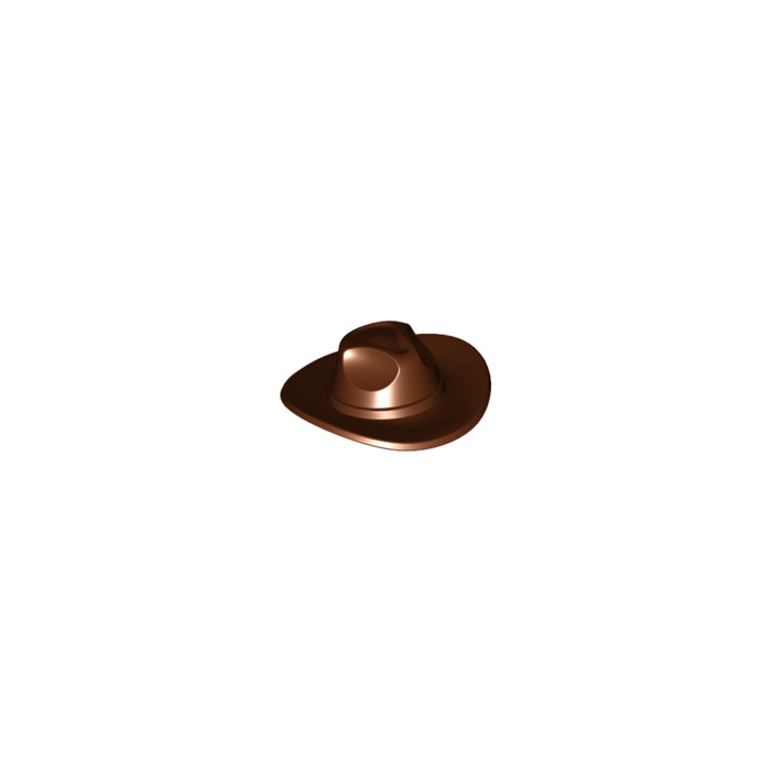 1x Minifig Headgear Hat Cowboy Brown/Reddish Brown 13565 New Lego