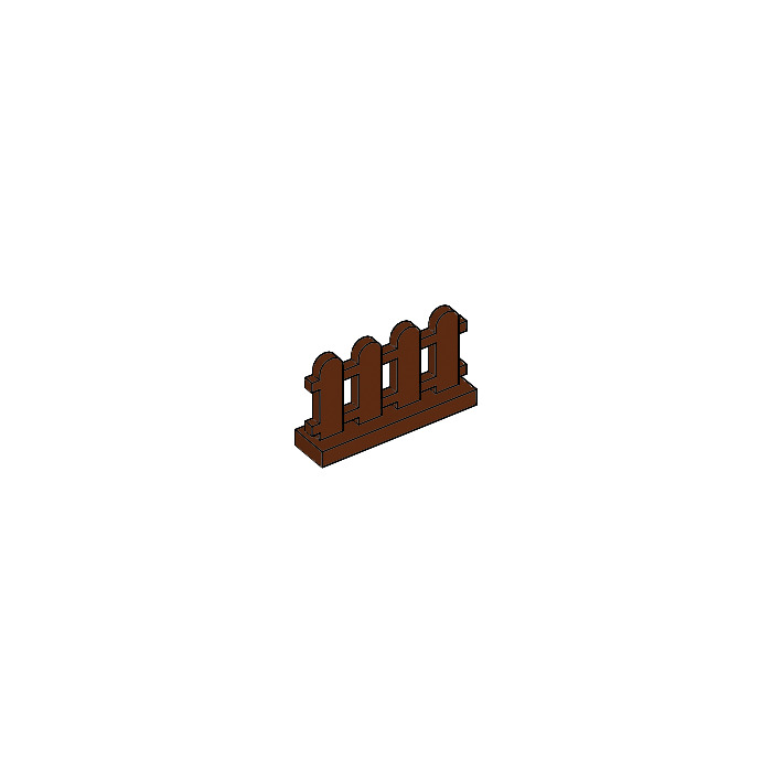 Lego 10 New Reddish Brown Fences 1 x 4 x 2 Paled Picket Pieces 