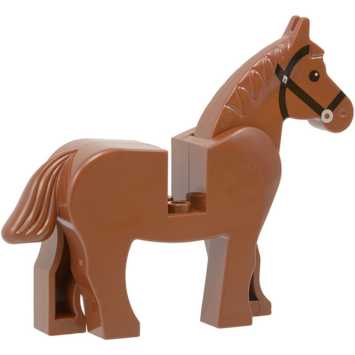 3 Black Lego ® Horse 