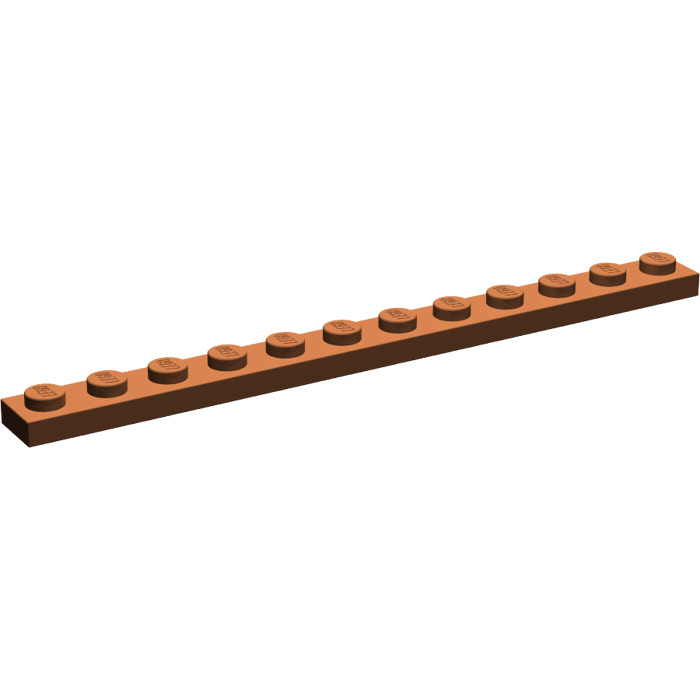 6055145 Brick 60479 LEGO NEW 1x12 Reddish Brown Plate 5x