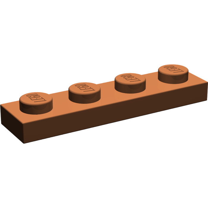 Reddishbrown 3710-11 Used LEGO® - Platte 1x4 Plates 50Stk Braun 