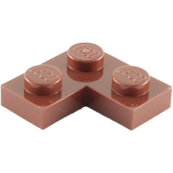 2420 Brown Reddish x16 Lego Plate Corner L-Shaped 2x2 
