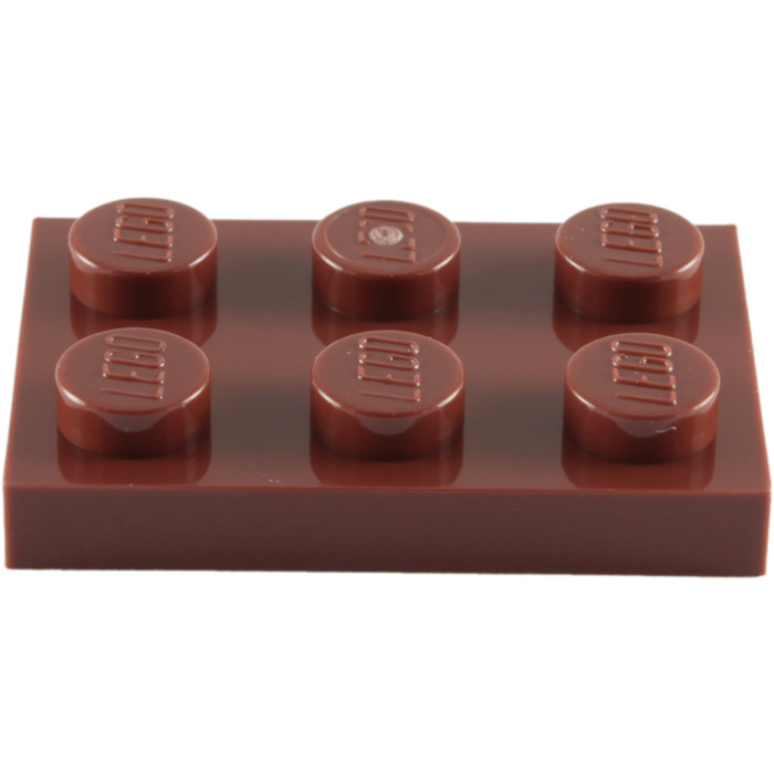 20 NEW LEGO Plate 2 x 3 Reddish Brown