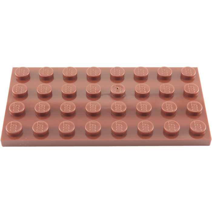 Bauplatte 4x8 braun reddish 2 Stück »NEU« # 3035 Lego Platte 