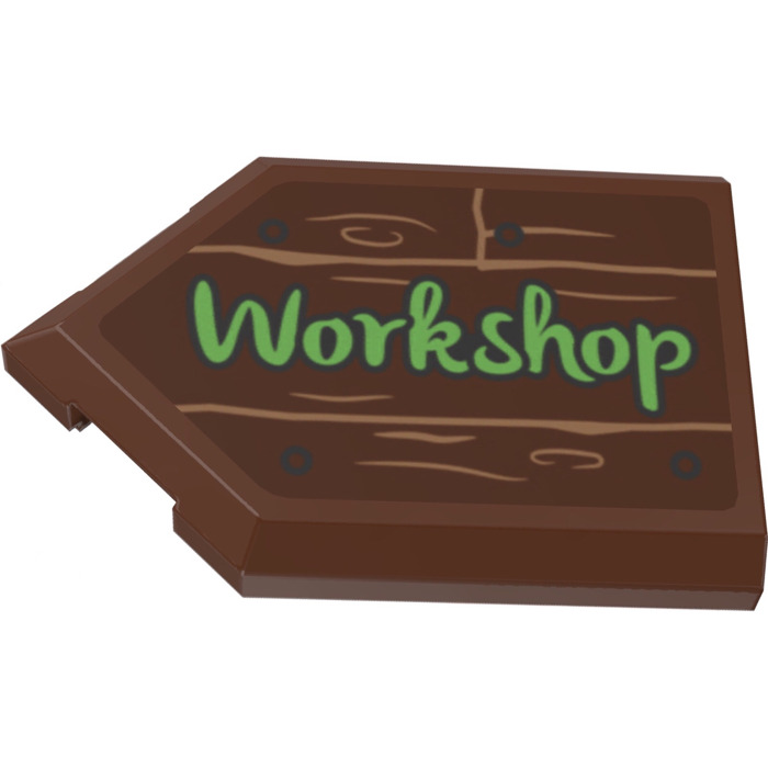 LEGO Tile 2 x 3 Pentagonal with Sticker Brick Owl LEGO