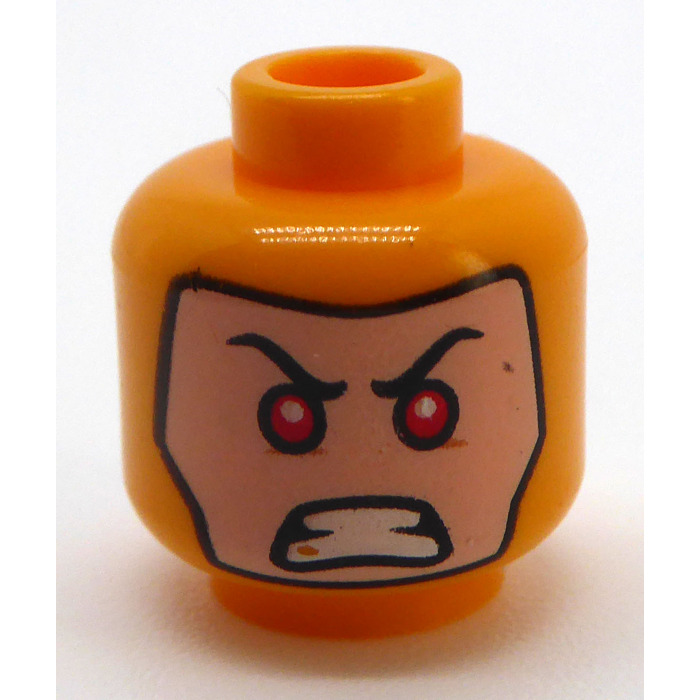 LEGO Reverse Flash Minifigure Head (Recessed Solid Stud) (3626 / 37118 ...