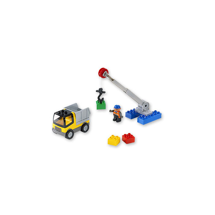 LEGO Duplo Btb Crane Arm Drum Assembly with white rope and black hook  (41169) Comes In