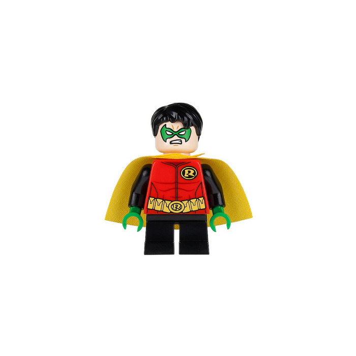 LEGO Robin with Black Short Legs and Tousled Hair Minifigure Comes In ...