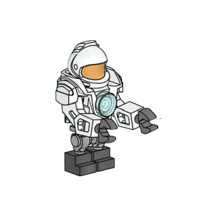Polybag LEGO® Astronaut roboter Rock Crystal Moonstone Helm kamera