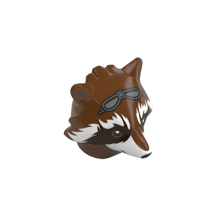 LEGO Rocket Raccoon Head with Goggles (79001) | Brick Owl