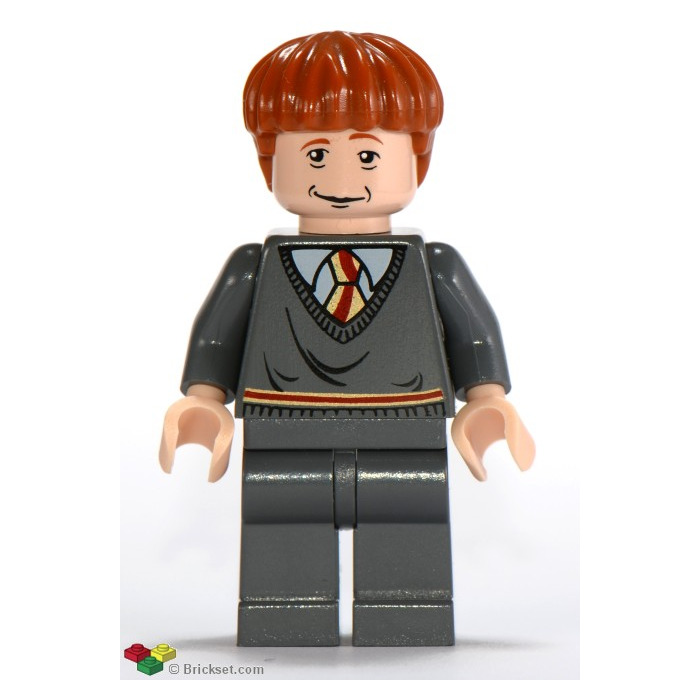 LEGO Ron Weasley im Dark Stone Grau Gryffindor uniform Minifigur ...